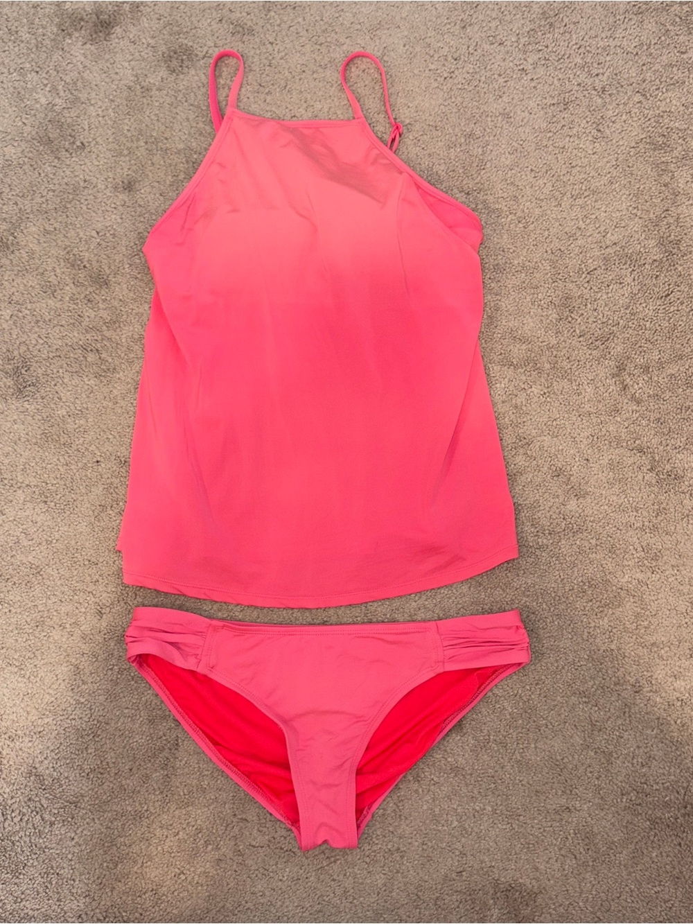 Pink Tankini Set - Two-Piece Women's Swimwear Size: M